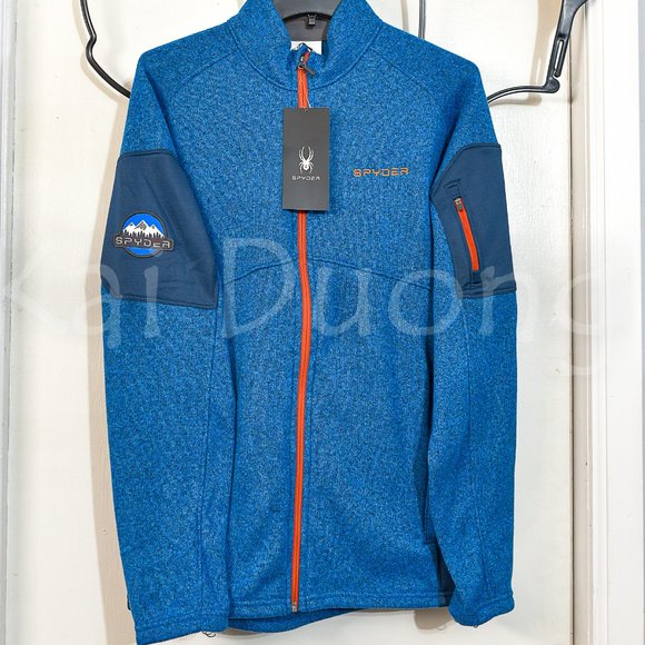 Spyder men full zip jacket in Blue - Picture 2 of 14